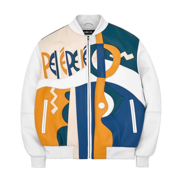 pellepelle ホワイトレザージャケット Pelle Pelle White Studded Leather Jacket