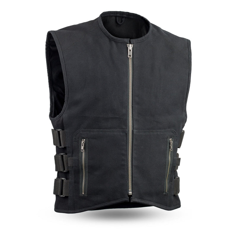 Knox - Men's Motorcycle Swat Style 20oz. Canvas Vest Garage Sale First Manufacturing Company S  