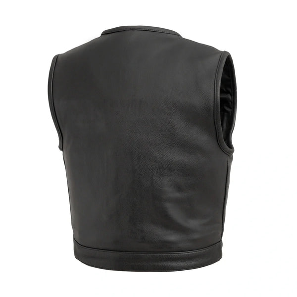 Lowside Men's Motorcycle Leather Vest – DS Online Lowside Men's Motorcycle Leather Vest – DS Online