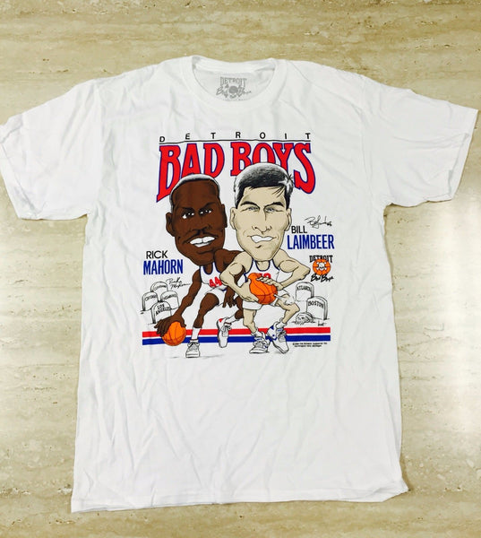 Authentic Detroit Bad Boys Rick Mahorn Bill Laimbeer Character T
