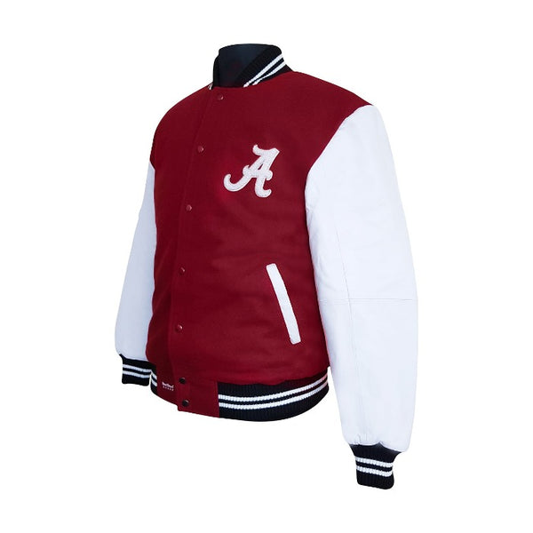 Off White Arizona Diamondbacks Pro Standard Logo Varsity Jacket