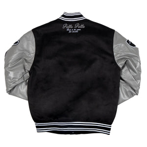 Pelle Pelle World Famous Wool and Leather Varsity Jacket - Black