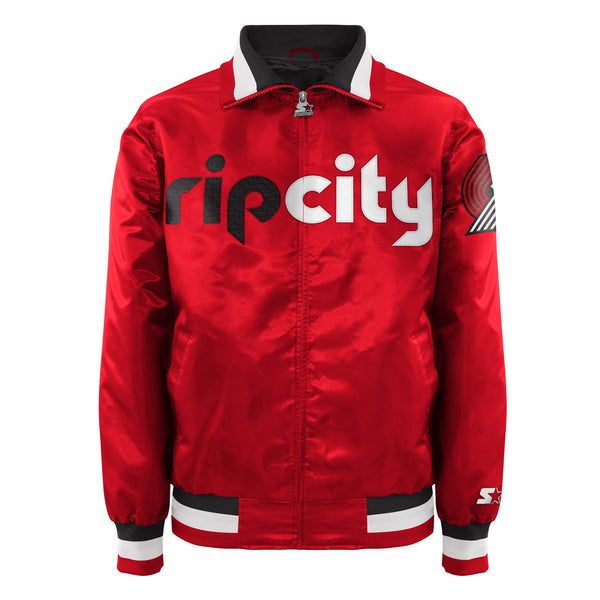 Starter Portland Trail Blazers Rip City Red Satin Zip Jacket – DS