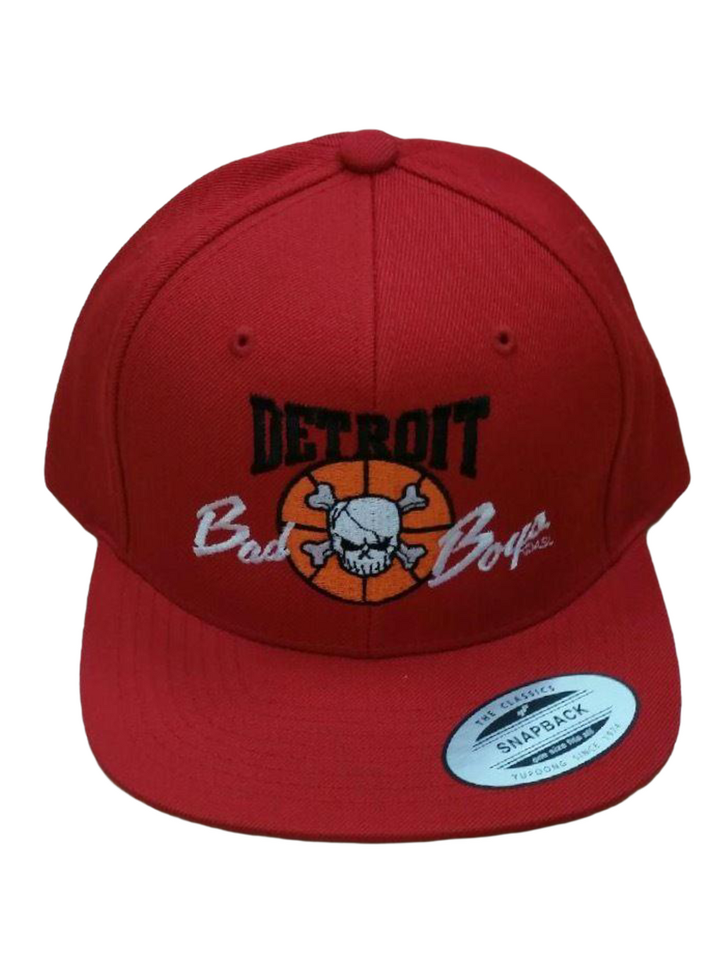 Authentic Detroit Bad Boys Red Snapback Hat