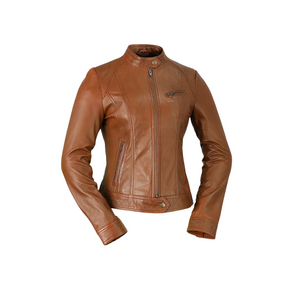 Favorite Women's Fashion Leather Jacket Women's Leather Jacket FMCo Whiskey XS 