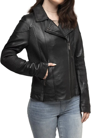 Lindsay - Women's Leather Jacket Women's Fashion Leather Jacket FMCo   