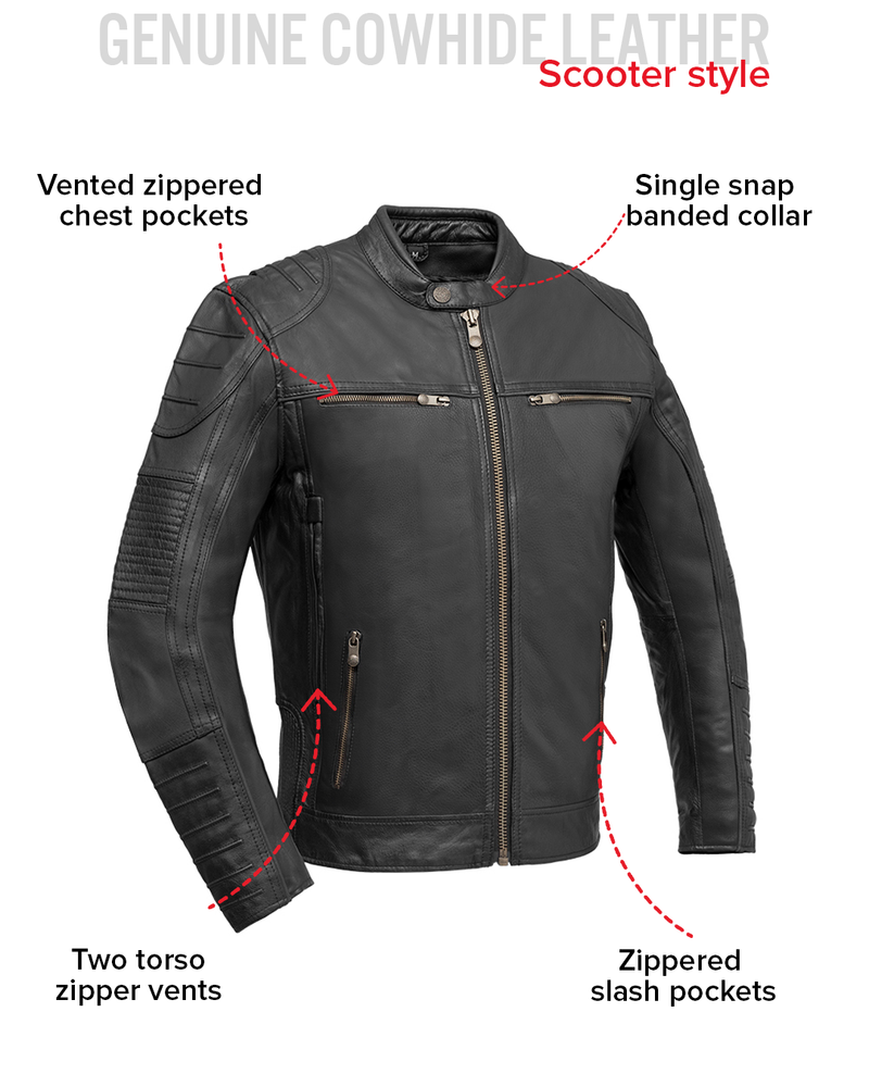 Raptor Men's Motorcycle Leather Jacket – Donna Sacs Online