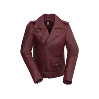 Rebel Fashion Leather Jacket Women's Leather Jacket FMCo Oxblood XS 