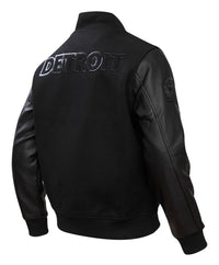 Pro Standard Detroit Lions Varsity Jacket - Black on Black