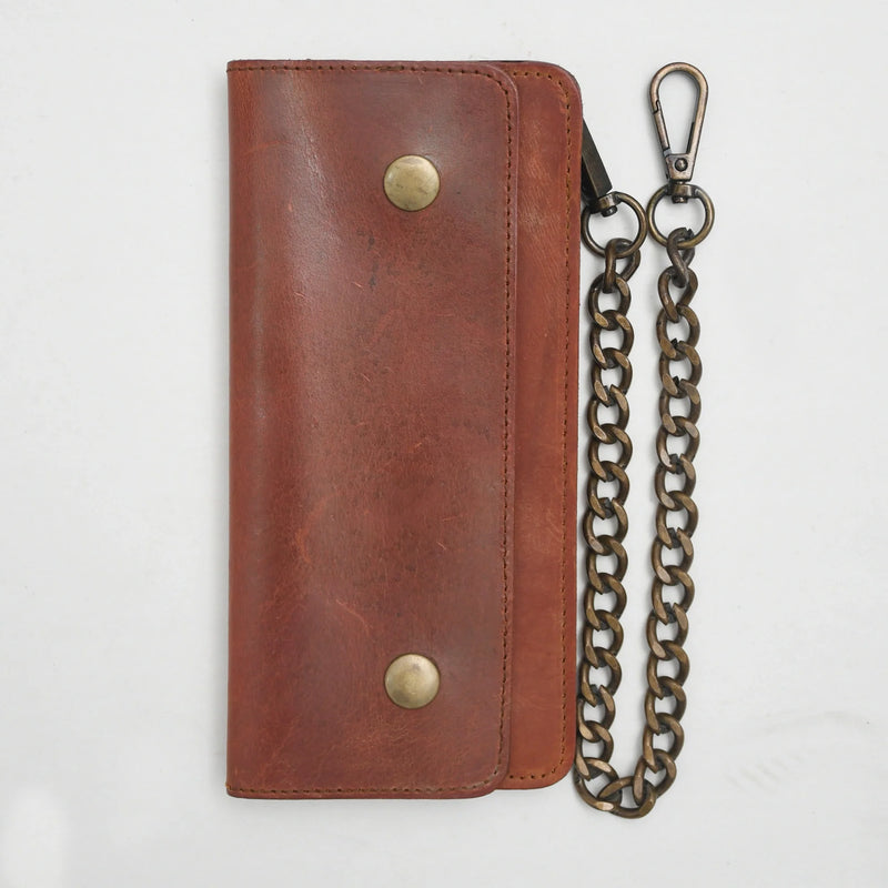 LARGE TRUCKER - Vegetable Tanned Leather Wallet