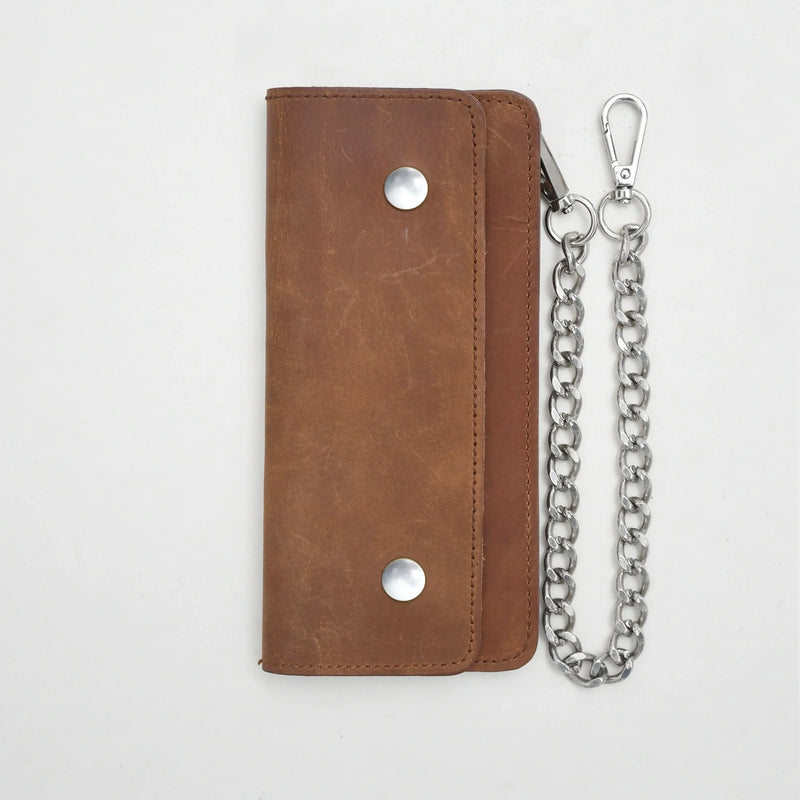 LARGE TRUCKER - Vegetable Tanned Leather Wallet