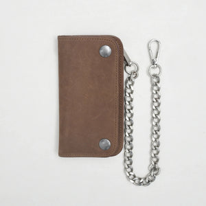 Free SMALL TRUCKER - Vegetable Tanned Leather Wallet