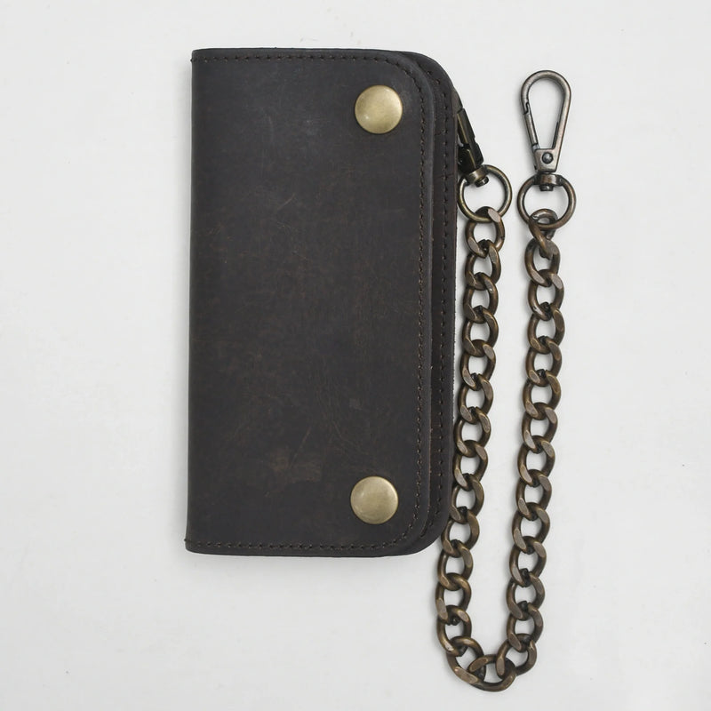 SMALL TRUCKER - Vegetable Tanned Leather Wallet