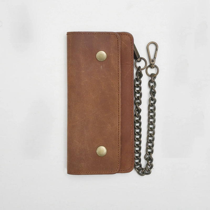 LARGE TRUCKER - Vegetable Tanned Leather Wallet