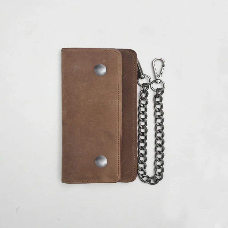 SMALL TRUCKER - Vegetable Tanned Leather Wallet