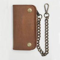 Free SMALL TRUCKER - Vegetable Tanned Leather Wallet