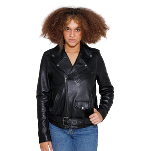 Rebel Fashion Leather Jacket Women's Leather Jacket FMCo   