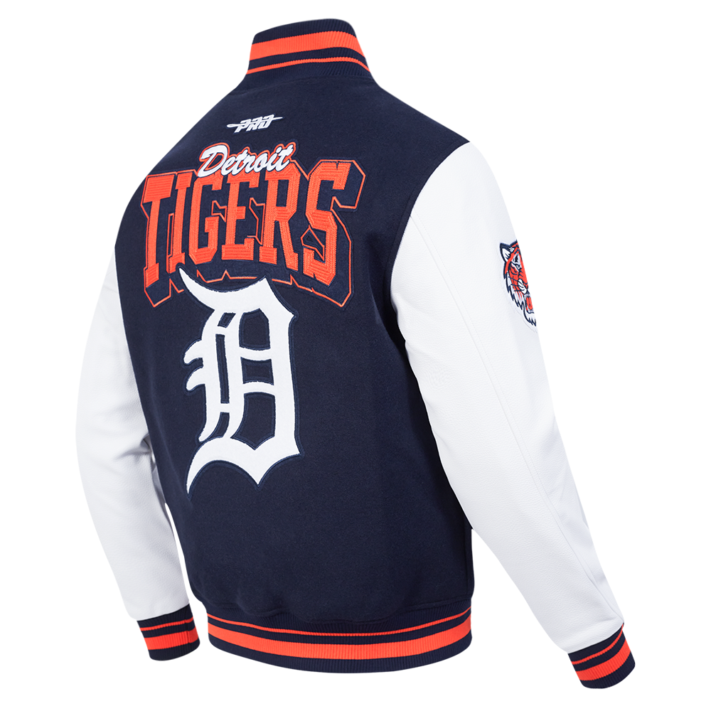 Pro Standard Detroit Tigers Big Old English D Varsity Jacket Pro Standard Detroit Tigers Big Old English D Varsity Jacket