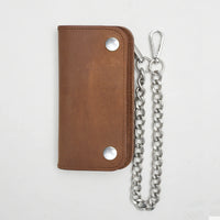 Free SMALL TRUCKER - Vegetable Tanned Leather Wallet