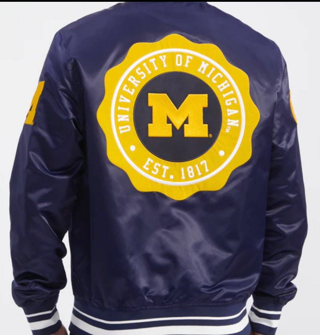 mi☆ Pro Standard Michigan Wolverines Satin Classic Jacket – Donna Sacs