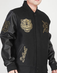 Pro Standard Detroit Tigers Varsity Jacket - Black on Gold