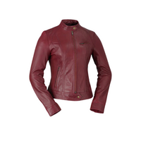 Favorite Women's Fashion Leather Jacket Women's Leather Jacket FMCo Oxblood XS 