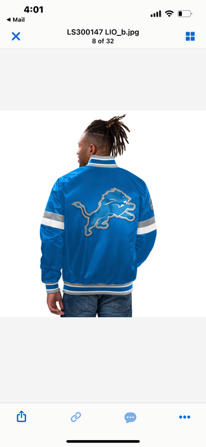Starter Detroit Lions Stripe Jacket