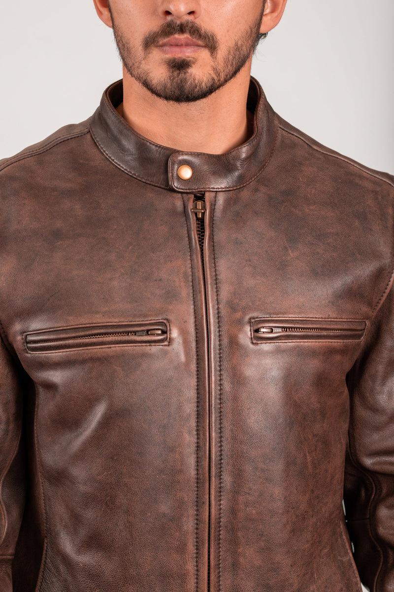 Maine Mens Leather Jacket Men's Leather Jacket Whet Blu NYC   