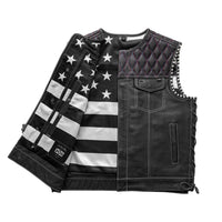 Americano Men's Club Style Leather Vest Factory Customs First Manufacturing Company   