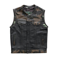 Armory - Men's Club Style Leather Vest (Limited Edition) Factory Customs First Manufacturing Company S  