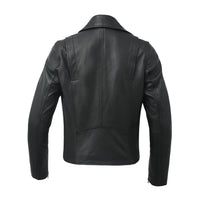 Lennox Basic Moto Style Leather Jacket Women's Fashion Leather Jacket FMCo   