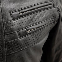 BiTurbo - Men's Leather Motorcycle Jacket Men's Leather Jacket First Manufacturing Company   