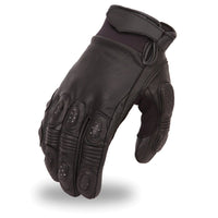Blitz Men's Leather Motorcycle Gloves Men's Gloves First Manufacturing Company XS  