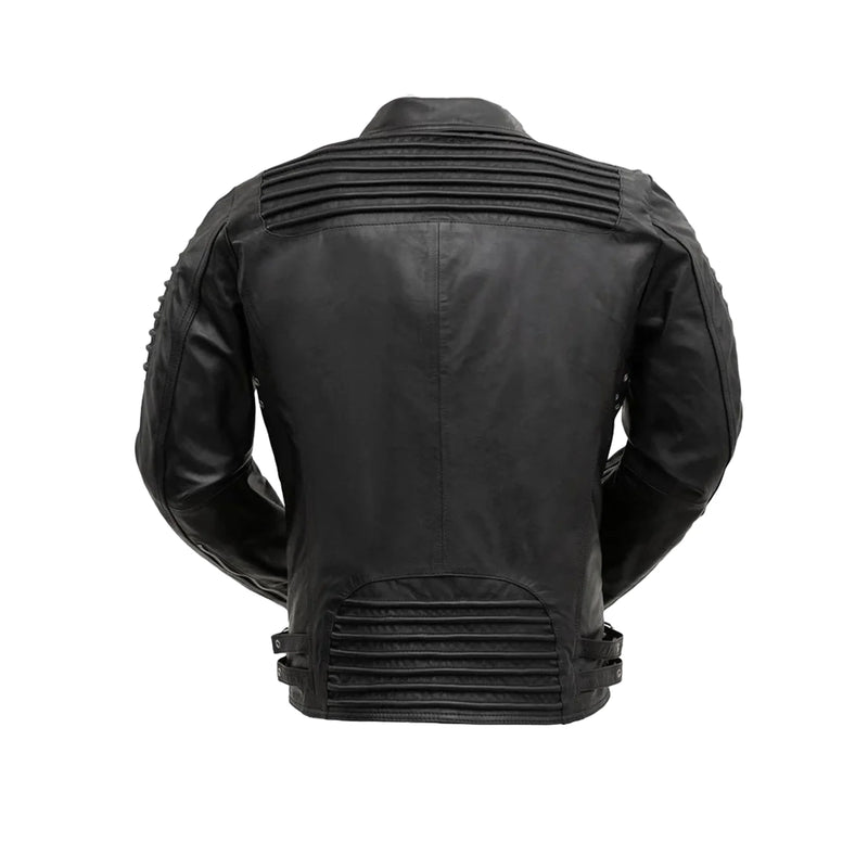 Brooklyn Mens Lambskin Leather Jacket Men's Motorcycle style Jacket FMCo   