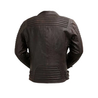 Brooklyn Mens Lambskin Leather Jacket Men's Motorcycle style Jacket FMCo   