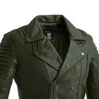 Brooklyn Mens Lambskin Leather Jacket Men's Motorcycle style Jacket FMCo   