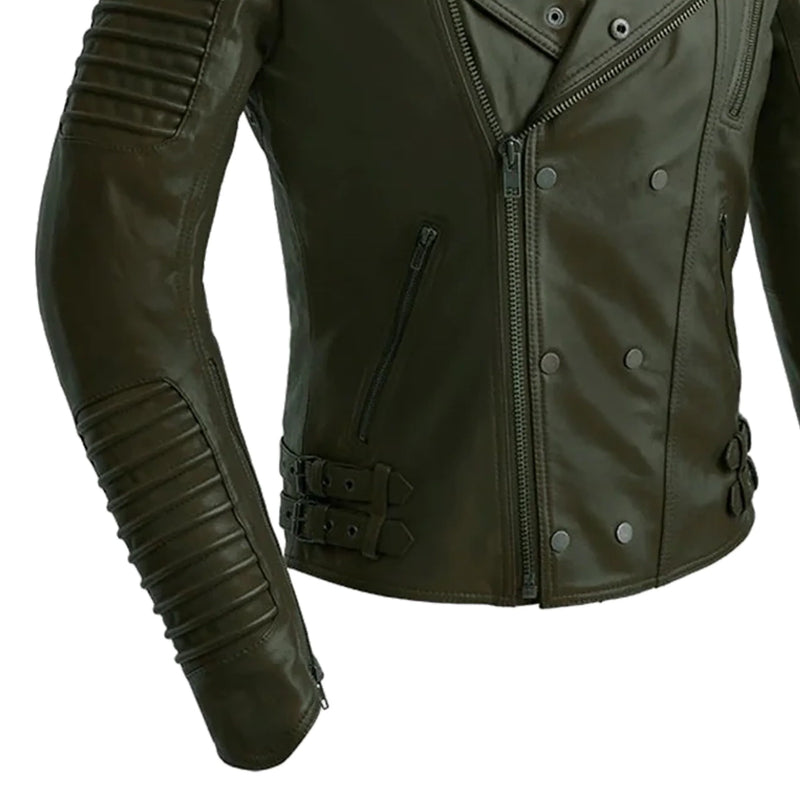 Brooklyn Mens Lambskin Leather Jacket Men's Motorcycle style Jacket FMCo   