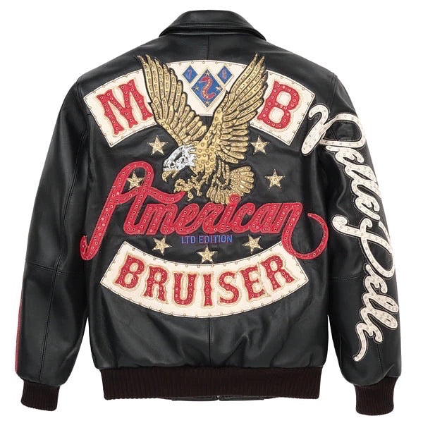 Pelle Pelle Bruiser Leather Varsity Jacket - Black – DS Online