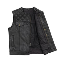 12 Gauge Men's Motorcycle Leather Vest Men's Leather Vest First Manufacturing Company   