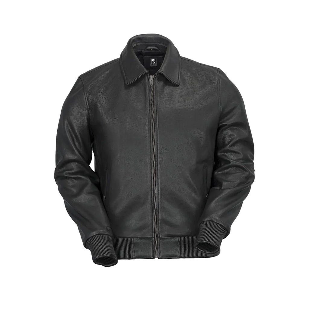 Castor - Mens Fashion Leather Jacket Men's Fashion Jacket FMCo S Black