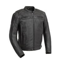 Chaos - Men's Leather Motorcycle Jacket Men's Leather Jacket First Manufacturing Company   
