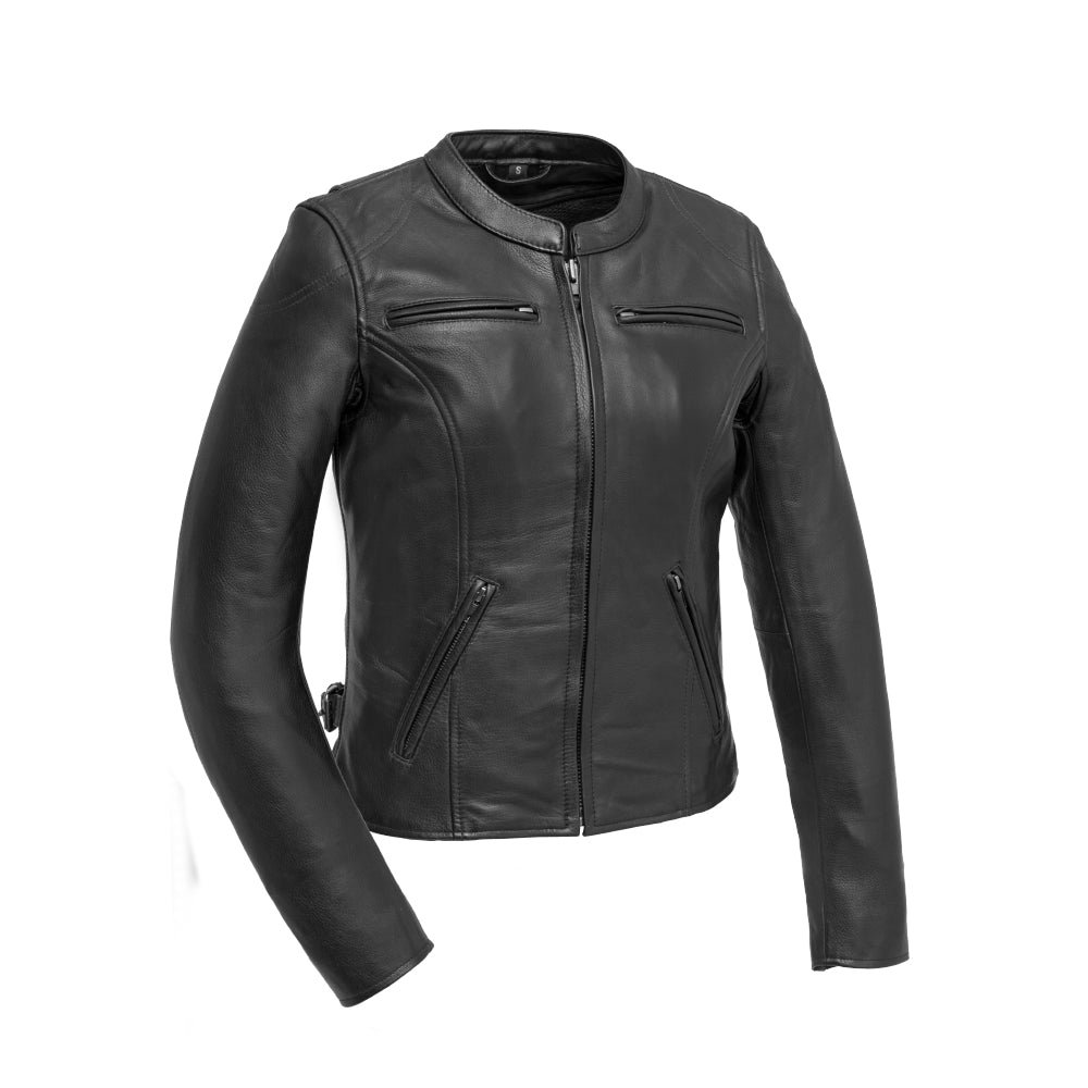 Competition - Women's Motorcycle Leather Jacket Men's Leather Jacket First Manufacturing Company XS Black 