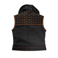 Cross Fox - Women's Club Style Motorcycle Canvas Vest  - Limited Edition Factory Customs First Manufacturing Company   