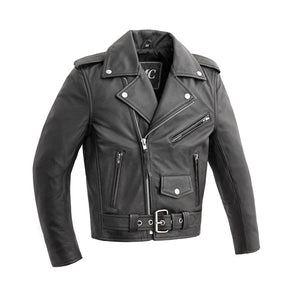 Cry Baby - Kid's Leather Jacket Children's Clothing First Manufacturing Company 2 Black 