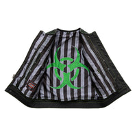 Crysis - Men's Leather Motorcycle Vest - Limited Edition Factory Customs First Manufacturing Company   