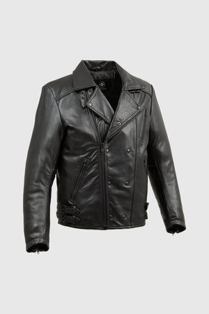 Domanico Mens Fashion Jacket Men's New Zealand Lambskin Jacket Whet Blu NYC XS Black 