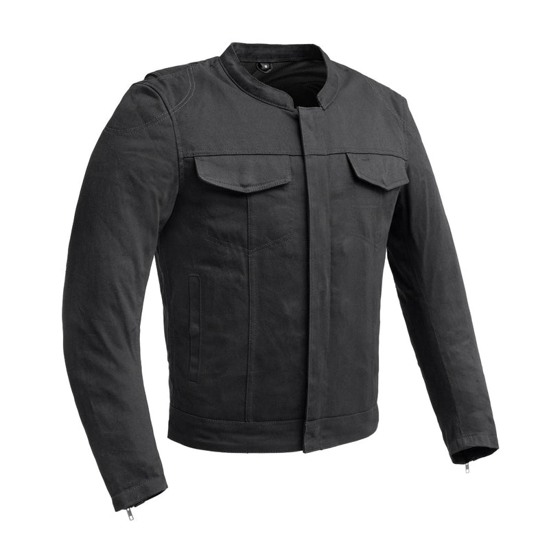 Desperado Men's Motorcycle Twill Jacket Men's Twill Jacket First Manufacturing Company S Black 