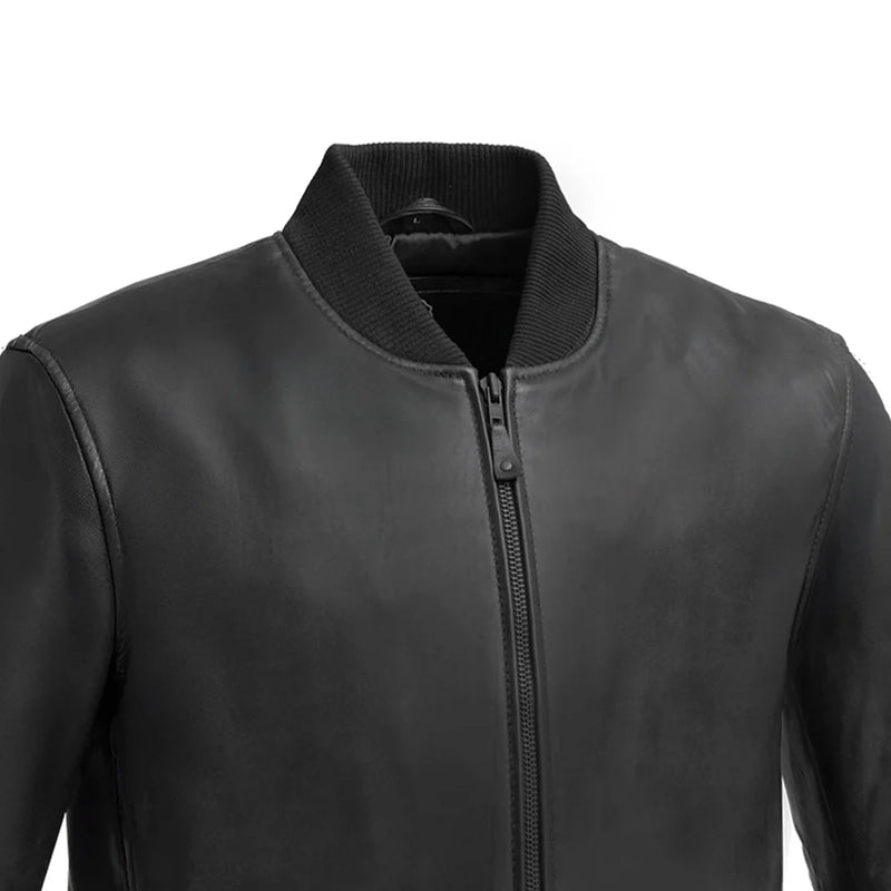 Dravis Mens Leather Bomber Jacket Men's New Zealand Lambskin Jacket FMCo   