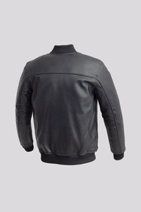 Dravis Mens Leather Bomber Jacket Men's New Zealand Lambskin Jacket FMCo   