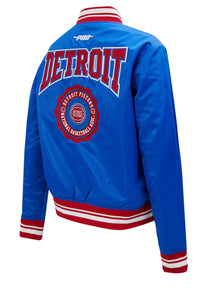 Pro standard Detroit Pistons Satin 313 Jacket - Royal